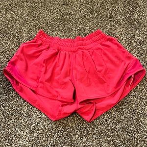 Pink Lululemon Hotty Hot Shorts